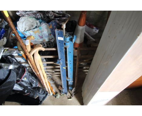 Three metal sash clamps 