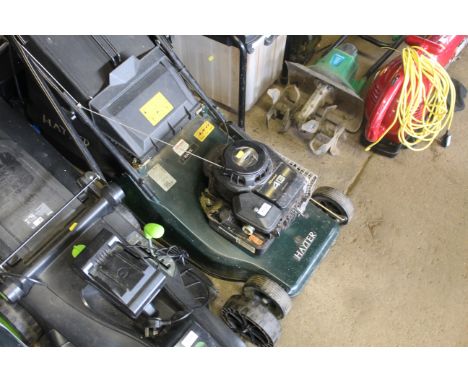 A Hayter Sprint 40 self propelled petrol rotary lawnmower with rear split roller