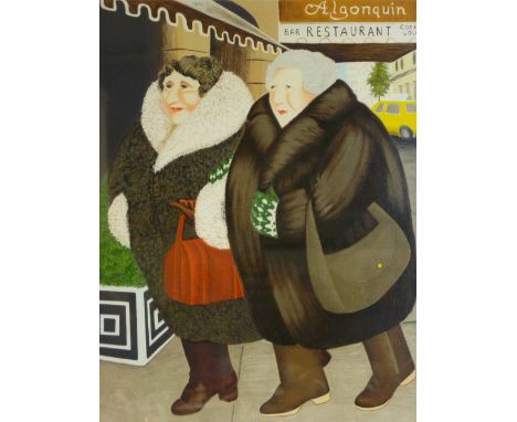 BERYL COOK signed limited edition print (274/300) titled - 'Bar and Barbara', 44.5 x 40cms with Halcyon Gallery label verso, 