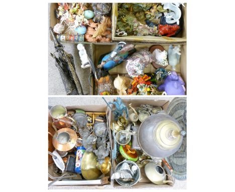 FANTASY DRAGON &amp; FAIRY FIGURINES, decorative animals and birds, a mixed collection (in 3 boxes) and MIXED VINTAGE &amp; L