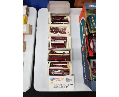 QUANTITY OF WHITE METAL MODEL BUSES