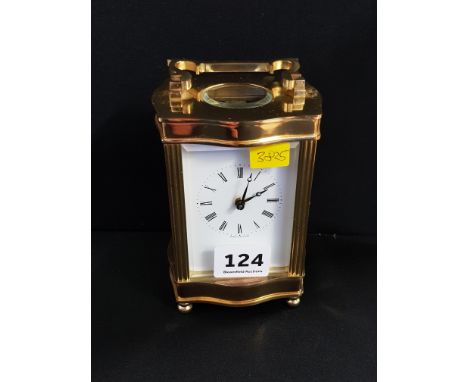 BRASS CARRIAGE CLOCK