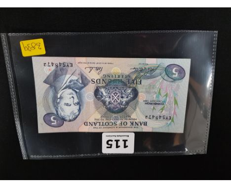 BANK OF SCOTLAND 1994 UNCIRCULATED £5 BANKNOTE