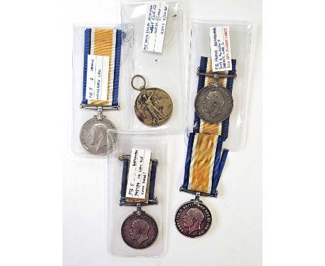 Single First World War Medals. Comprising British War Medal to "J.B ADAMS HEIDELBERG CDO"; British War Medal to "66383 PTE. H