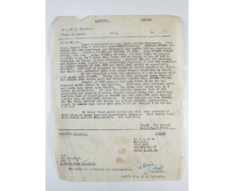 Royal Army Service Corps - an interesting archive of approximately sixty World War II documentsmost likely compiled by Lt (Ho