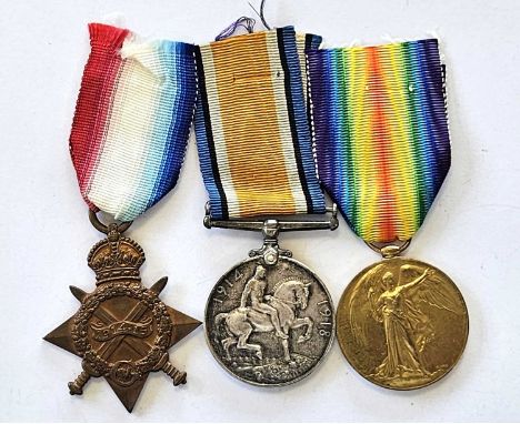 Royal Berkshire Regiment. A First World War trio of 1914-15 Star, British War Medal and Victory Medal to "14179 PTE. J. W. FL