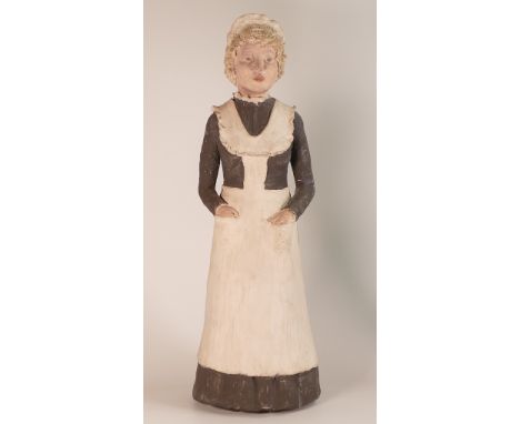 Isabella Pope, Studio Pottery figure of a maid. Pope was a Master Potter and teacher who created forms inspired by Chinese an