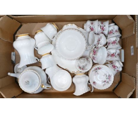Chine Part Tea sets To Include Royal Albert Lavender Rose, Six cups, Six Saucers, Sugar Bowl And Milk Jug also Royal Albert V