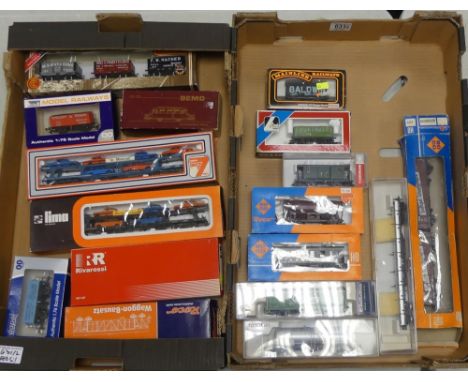 Collection of Lima, Dapol, Fleischmann and ROCO OO/HO Gauge freight carriages to include Carlsberg, Transfesa Tanker and two 