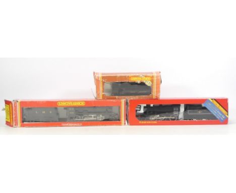 Three Hornby Railways OO Gauge locomotives to include R325 LMS 2-8-8 8F Class, R.857 2-6-0 Ivatt Class 2 and Great Weston 274