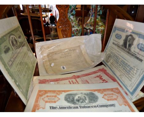 Letters from The Great Central Railway, Railway and other Share Certificates etc, 1920's