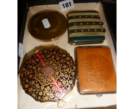 A Stratton compact, trinket boxes etc.