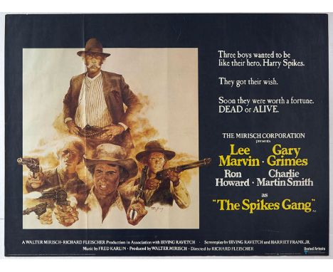 Original vintage film poster for the American western film The Spikes Gang, directed by Richard Fleischer and starring Lee Ma