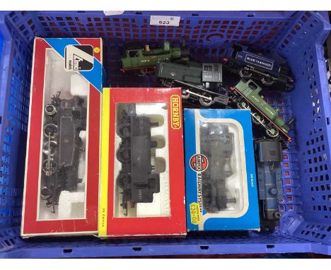Eight 00 gauge locomotives by Hornby, Airfix, Lima and others, including boxed Lima, 2-6-2 Tank engine, boxed Hornby 3F 0-6-0