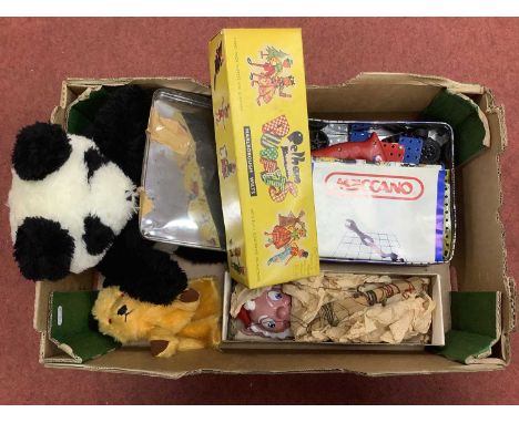 An Original Pelham SL Puppet 'Big Ears' from Noddy Series, in correct box, plus a Sooty hand puppet, tin of Meccano and soft 