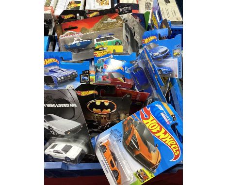 Approximately Forty Diecast Model Vehicles by Mattel 'Hot Wheels', Matchbox, Majorette, all in original unopened packaging.