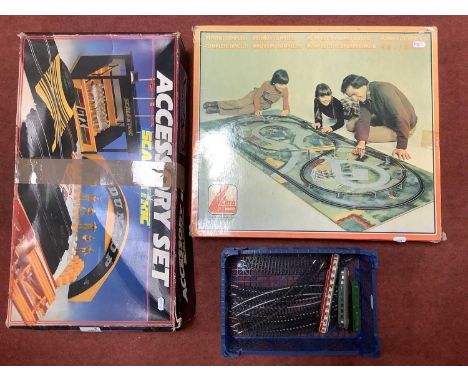 Lima OO Gauge Model Railway Layout Accessory Set, A Scalextric Slot Car Accessory Set (both unchecked), together with a quant