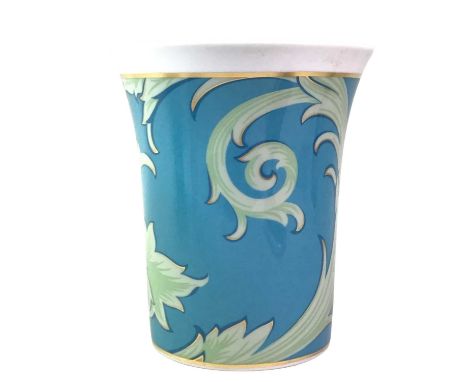 ROSENTHAL VERSACE VASE, AND TWO OTHER ROSENTHAL VASES  the vases in various colours including blues and greens the first vase