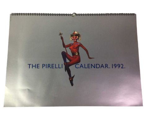 TWO PIRELLI CALENDARS, 1992, with card boxes