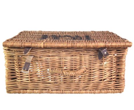 WICKER HAMPER, MAKER FORTNUM & MASON  of rectangular form50cm wide 