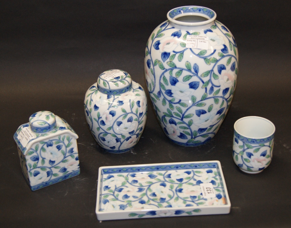 Quantity of John Jenkins Oriental pottery