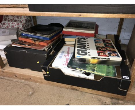 Shelf of LPs