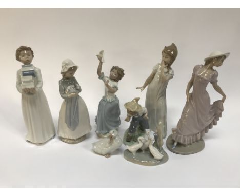 Eight Nao figures