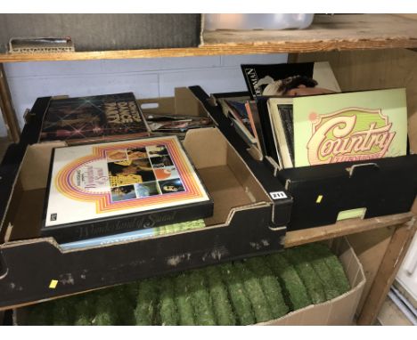 Shelf of LPs