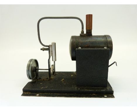 'The Toytown Flyer' c1950 live steam stationary steam engine manufactured by Harbour Engineering, with boiler and oscillating