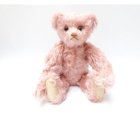 Steiff Original 'Penelope' 667930 teddy bear, with pink mohair, button to ear, tags and certificate, limited edition 99/1925,