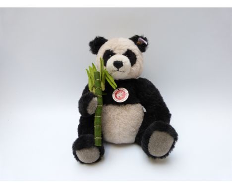 Steiff Original 'Panda' 036538 teddy bear, 2008, with black and white mohair, growler, button to ear, tags and certificate 13