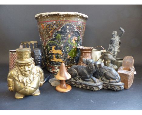 A collection of metalware and small tools including a fountain pen nib tool by Lockwood Brothers, Sheffield together with a p