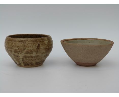 Lowerdawn Pottery bowl, possibly David Leach, with impressed mark to base (12cm in diameter) together with another studio pot