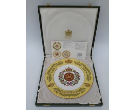 Spode limited edition Gloucestershire Regiment plate, in box