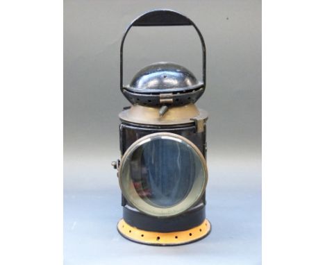 A BR (W) four colour hand lamp by G. Polkey Ltd.