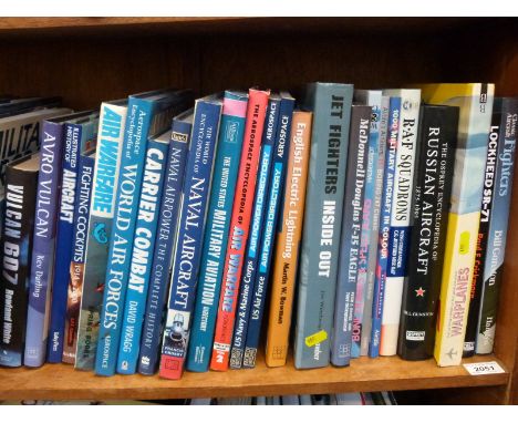 Approximately 40 aviation books, mainly post WWII, civil and military