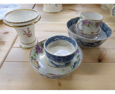 First period Worcester porcelain, 18th century tea bowls, slop bowl etc.