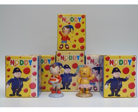 Six Royal Worcester Noddy figures, all boxed 