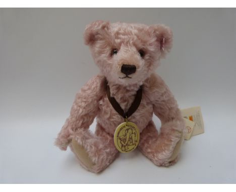 Steiff Original 2004 'Museum Bear' 671760 teddy bear, number 894, with rose coloured mohair, button to ear and tags, 30cm tal