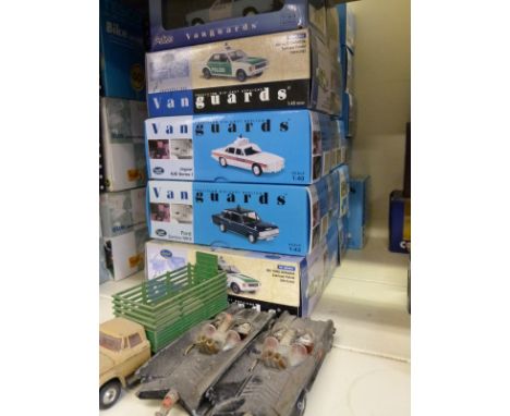 Twenty Vanguards 1:43 scale diecast model police vehicles, all in original boxes 