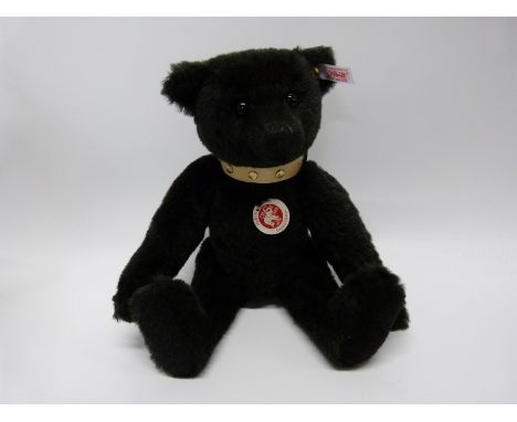 Steiff Original teddy bear with black mohair and growler 01734 limited edition of 2008, in original box