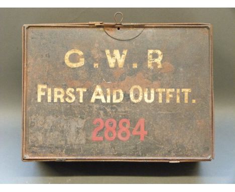 A GWR first aid outfit ex Newnham Bridge, Tenbury Wells railway station, at which the vendor's grandfather Howard Lane was a 