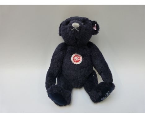Steiff Original 'Orion the Star Bear' 668760 North American exclusive teddy bear with navy blue mohair, button to ear, tags a