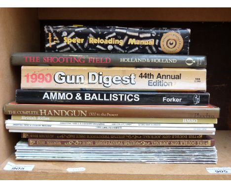 Twenty two gun related books and magazines including ten first edition Stalking Magazines, The Shooting Field 150 Years with 