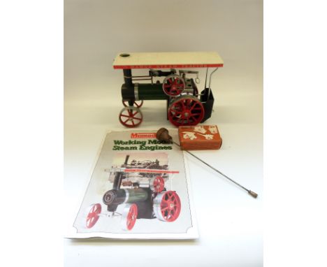 Mamod T.E.1.A live steam traction engine with reversing lever and sight glass 