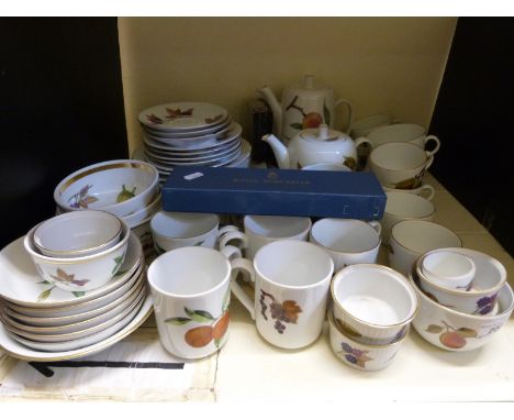 Approximately 50 pieces of Royal Worcester Evesham pattern dinner and tea ware