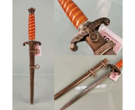 An Army (HERR) Officer's dress dagger adopted 1935, by W.K.C. Solingen with fine set of hangers