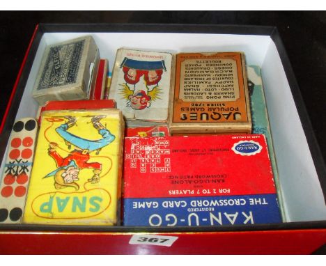 Collection of assorted old playing cards