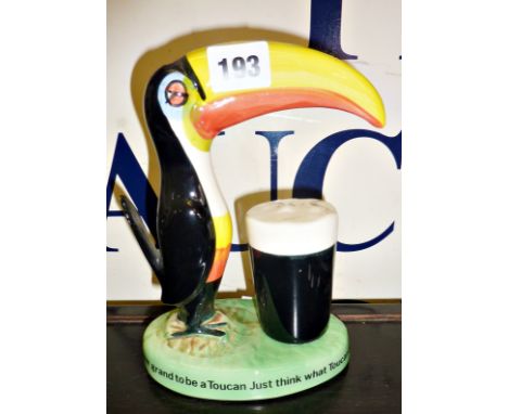 Vintage  Carltonware Guinness Toucan advertising lamp base
