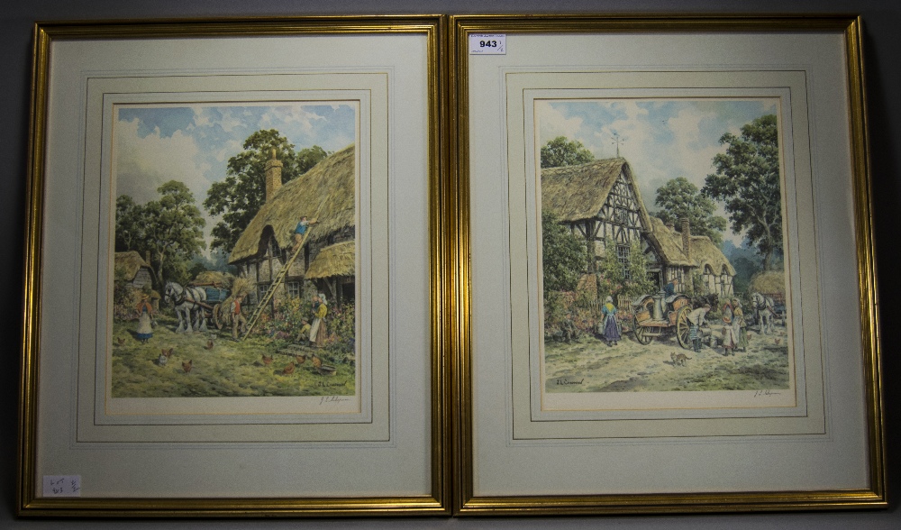 John. L. Chapman 1946 - Pair Of Artist Pencil Signed And Ltd Edition ...